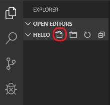 File Explorer---New File